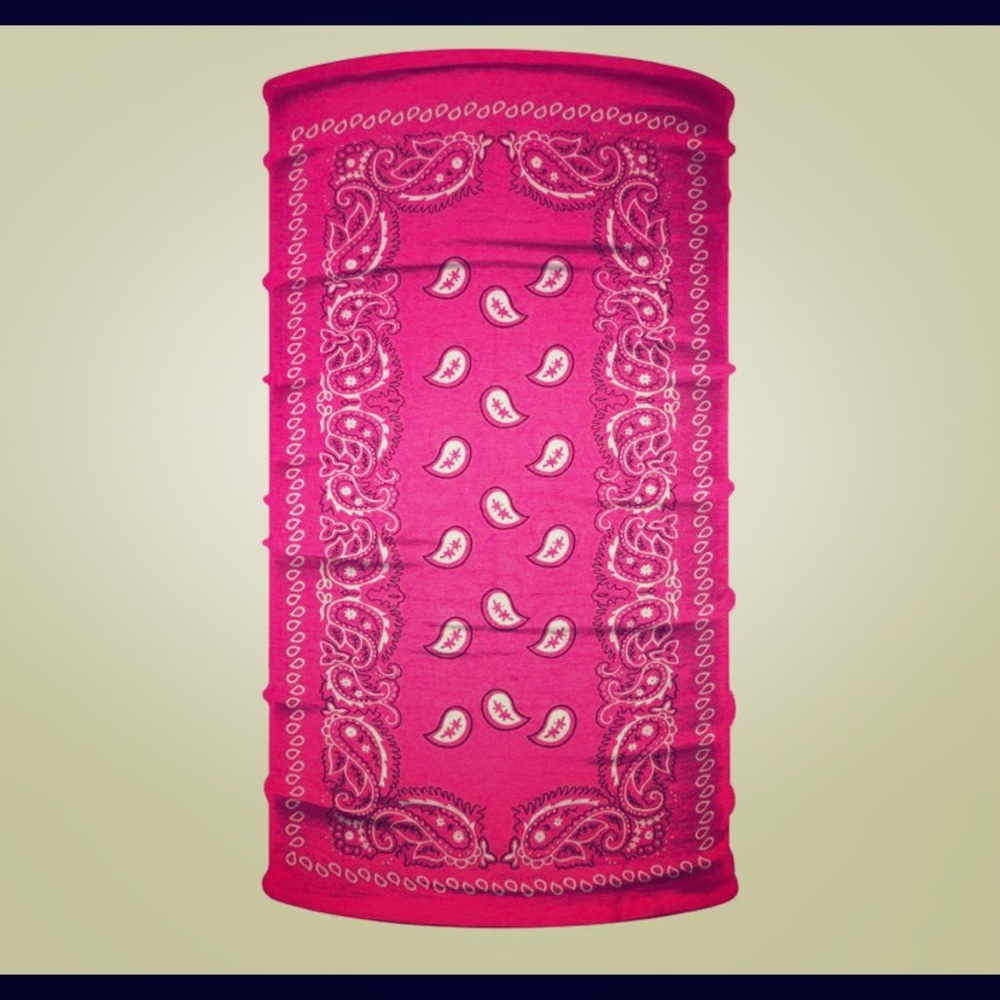 💖 5/$25 Pink paisley neck gaiter